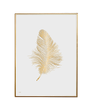 GOLD FEATHER WHITE